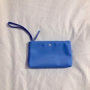 Kate Spade Medium Double Zip Wristlet (Baby Blue)